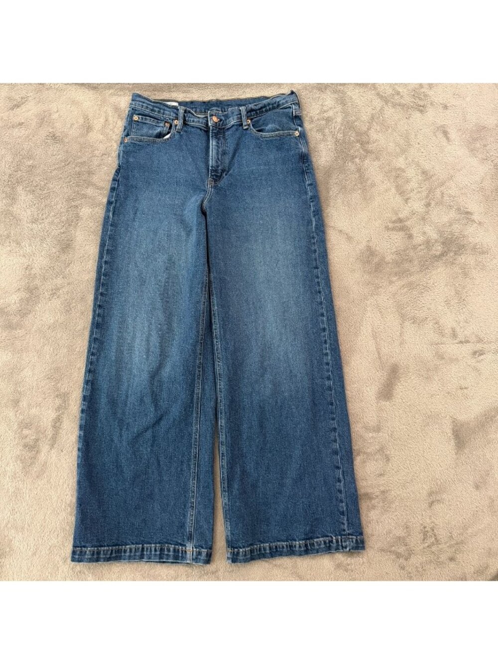 Gap High Rise Stride Wide Leg Jeans Womens size 12 31 Regular